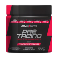Foto do produto Pré Treino Em Pó Sabor Frutas Vermelhas (300g) - Mv Power