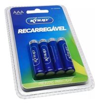 Foto do produto Pilha Recarregável Aaa Cartela C/4un (kp-4800aaa) - Knup