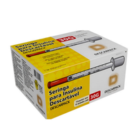 Foto do produto Seringa Insulina - 6,0 X 0,25 Mm(1,0ml) kit100un- Descarpack