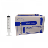 Foto do produto Seringa HiPodérmica Luer Lock (20ml) - 50 Unidades - Medix