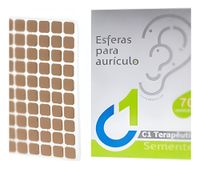 Foto do produto PLACA P/AURICULO SEMENTES ACUPUNTURA (10 ENV C/70UN)