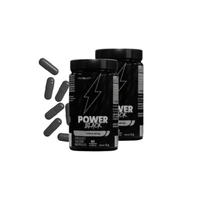 Foto do produto Cafeína Em Capsula 400mg Power Black (2 Frascos) - MVPower