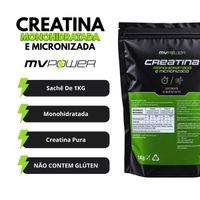 Foto do produto CREATINA MONOHIDRATADA 1KG - MV POWER