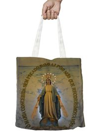 Foto do produto SACOLA ECOBAG NOSSA SENHORA DAS GRAÇAS - BEGE