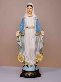 Foto do produto IMAGEM NOSSA SENHORA DAS GRAÇAS COM MEDALHA 30 CM