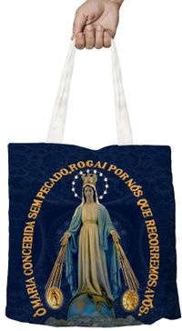 Foto do produto SACOLA ECOBAG NOSSA SENHORA DAS GRAÇAS - AZUL