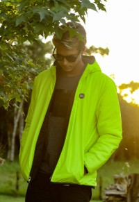 JAQUETA PUFFER OCEANO DUPLA-FACE NEON