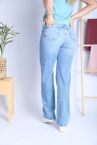 CALÇA JEANS  FEMININA OCEANO WIDE LEG 