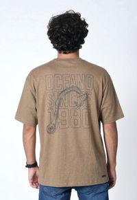 CAMISETA OCEANO OVERSIZE WAVE USE MAIS, LAVE MENOS