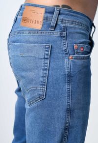 CALÇA JEANS  TAPER OCEANO