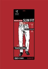 CALÇA JEANS SLIM OCEANO DENIM MALHA