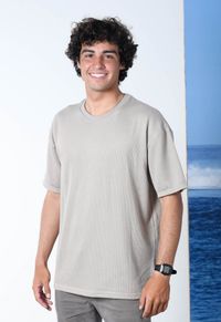 CAMISETA OCEANO OVERSIZED MALHA CANELADA