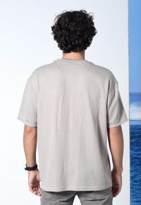 CAMISETA OCEANO OVERSIZED MALHA CANELADA