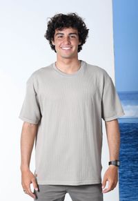 CAMISETA OCEANO OVERSIZED MALHA CANELADA