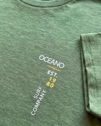 CAMISETA OCEANO LETTER FLAME