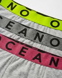 KIT 3 CUECAS BOXER OCEANO MESCLA NEON