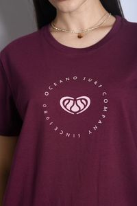 CAMISETA OCEANO FEMININA BASIC FIT MALHA