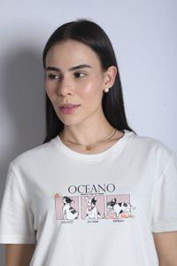 CAMISETA OCEANO FEMININA BASIC FIT GOLD