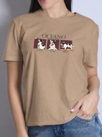 CAMISETA OCEANO FEMININA BASIC FIT GOLD