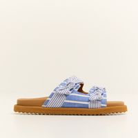 Foto do produto Sandália Slide Laço Blue Stripes