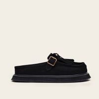 Foto do produto Mocassim Mule Clog Franja Camoscio Black