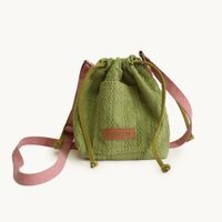 Foto do produto Bolsa Transversal Carterita Crochê Verde