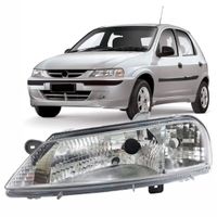 Foto do produto FAROL CELTA 1999 a 2006 MASCARA CROMADA LE