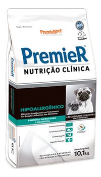 Foto do produto Ração Premier Nutrição Clínica Hipoalergênico Cães Adultos e Filhotes Pequeno Porte 10,1kg