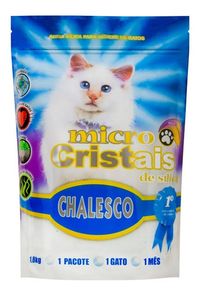 Foto do produto Areia Sanitária Micro Cristais De Sílica Fina Para Gatos Chalesco 1.8kg