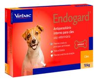 Foto do produto Endogard Vermífugo Cães 10 Kg 6 Comprimidos Virbac Vermelho