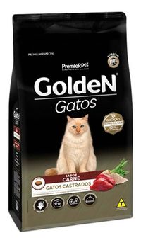 Foto do produto Golden Gatos Castrados Carne 10,1kg Alimento Ração Saudável