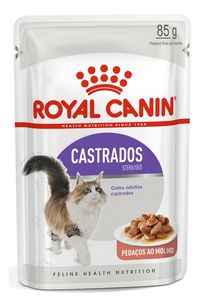 Foto do produto Ração Úmida Gatos Castrados Sachê Sterilised 85g Royal Canin