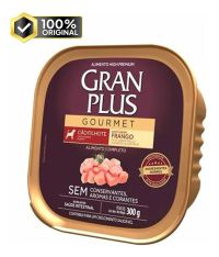 Foto do produto Ração Úmida GranPlus Gourmet Patê Sabor Frango para Cães Filhotes 300GR