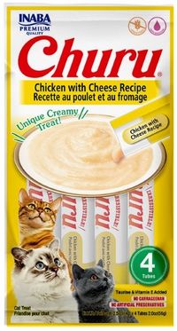 Foto do produto Petisco Churu Galinha e Queijo para Gatos 56G