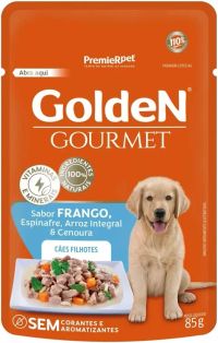 Foto do produto Golden Ração Úmida Cães Gourmet Filhotes Frango 85 G