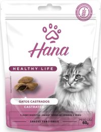 Foto do produto Petisco Hana Nuggets para Gatos Castrados 60G