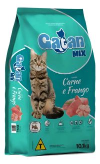 Foto do produto Ração Gatos Adultos Gatan Mix Carne E Frango 10,1KG