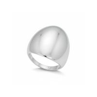 Foto do produto ANEL DE PRATA LISO OVAL