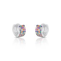 Foto do produto ARGOLA DE PRATA 64 ZIRCONES CRAVEJADAS