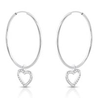 Foto do produto ARGOLA DE PRATA GD 44 ZIRCONES 20824