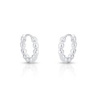 Foto do produto ARGOLA DE PRATA MASCULINO CAVEIRAS 18 MM LISO 21686