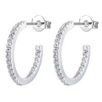 Foto do produto ARGOLA DE PRATA MD DO TRIO 64 ZIRCONES 2.5 CM 20776