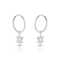 Foto do produto ARGOLA DE PRATA PEQ COM 10 ZIRCONES 20839