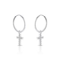 Foto do produto ARGOLA DE PRATA PQ 22 ZIRCONES 20831