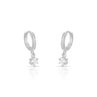 Foto do produto ARGOLA DE PRATA SOLTÁRIO COM 24 ZIRCONES CRAVEJADOS 21436