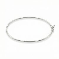 Foto do produto BRACELETE DE PRATA OVAL FIO REDONDO F130