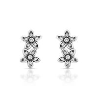Foto do produto BRINCO DE PRATA BALI ESTRELA COM 24 ZIRCONES CRAVEJADOS 21078