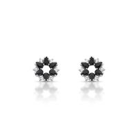 Foto do produto BRINCO DE PRATA CRISTAL FLOR 24 PEDRAS