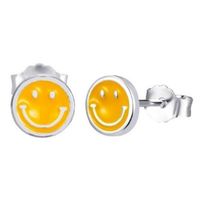 Foto do produto BRINCO DE PRATA INFANTIL EMOJI ESMALTADO À MÃO LISO 18768