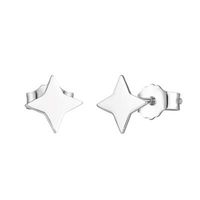 Foto do produto BRINCO DE PRATA LISO ESTRELA DE 4 PONTAS ESTRELA DE 4 PONTAS 5 MM 19101